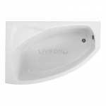 Акрилова ванна Polimat асиметрична Frida 140x90 L + ніжки 00759
