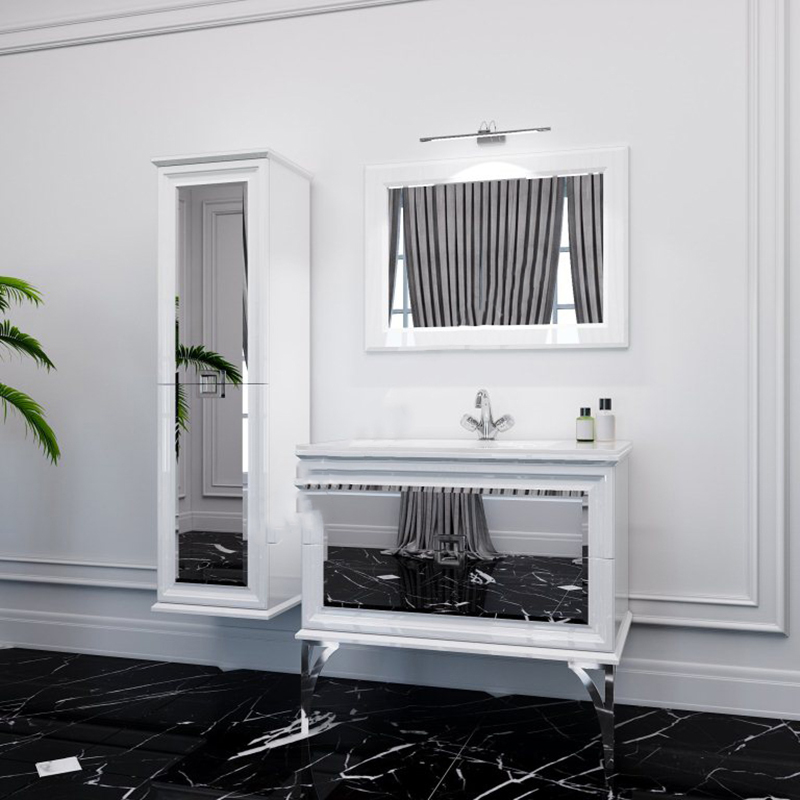 Зеркальный комплект мебели для ванной комнаты от производителя Marsan-интернет магазин livron