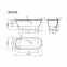 Ванна із штучного каменю Fancy Marble Vispool Accent 167x71 глянцева 5