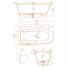 Ванна із штучного каменю Water Stone Dea L 170x85 глянцева 5