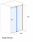 Душові двері розсувні Andora PASIFIC BRONZE 1300х2000 мм 0