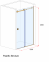 Душові двері розсувні Andora PASIFIC BRONZE 1250х2000 мм 0