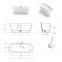 Ванна із штучного каменю Fancy Marble Vispool Selene 161x66 глянцева 6
