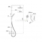 Душова система Bila Smeda (Змішувач для душу, Верхній і ручний душ 3 режими, шланг 1,5м) T-15085 1