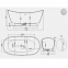 Ванна із штучного каменю Water Stone Stella 169x80 матова 4
