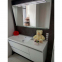 Комплект мебели Fancy Marble для ванной комнаты: тумба CYPRUS с умывальником (PEGGY 1250 L/R), LED зеркало с полкой и пенал с корзиной для белья 1