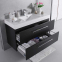 Комплект мебели Fancy Marble для ванной комнаты: тумба Barbados 120 ШН-8 с раковиной Nadja 120 (0212101) c зеркалом в рамке Венге 0