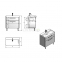 Комплект меблів Fancy Marble для ванної кімнати: тумба з умивальником Devon 800 і Дзеркальний шкафчик MC -
Carla 800 1
