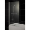 Душова шторка на ванну Eger 80х150 см, ліва, профіль хром, скло графіт 599-02L grey 0