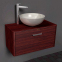 Тумба Fancy Marble Fiji 80 венге зі стільницею і умивальником Kris 420 (0304101) 1