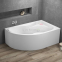 Акрилова ванна Polimat асиметрична Dora 170x110 R + ніжки 00315 0
