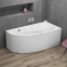 Акрилова ванна Polimat асиметрична Miki 140x70 R + ніжки 00362 1