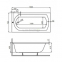 Акрилова ванна Polimat Classic Slim 150x75 + ніжки 00287 2