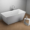 Акрилова ванна Polimat окремостояча Lea 170x80 + ніжки + панель (біла) 00251 2