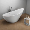 Акрилова ванна Polimat окремостояча Zoe 180x80 + ніжки + панель (біла) 00256 2