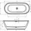 Акрилова ванна Riho Inspire FS 180x80 BD02 + ніжки 1