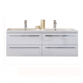 Тумба Marsan Oscar-4 1200 білий, чорний, червоний і капучіно