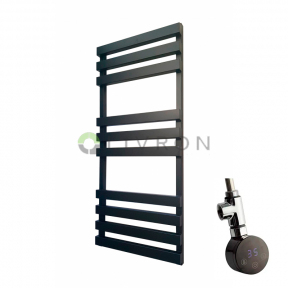 Електрична сушка для рушників Genesis-Aqua Alpina 100x53 см Чорна