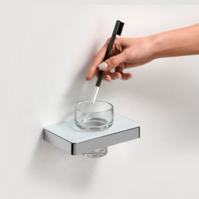 Стакан для зубних щіток Liberta Glass Steel