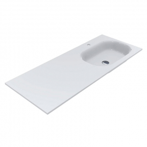 Раковина (умивальник) Miraggio Lake 1250 R глянцевий 8815193