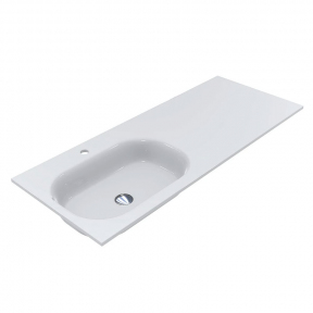 Раковина (умивальник) Miraggio Lake 1250 L глянцевий 8815428