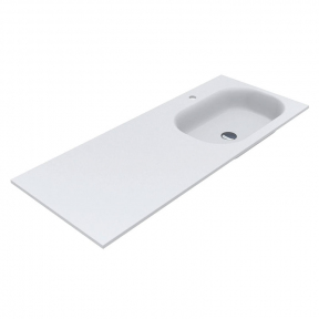 Раковина (умивальник) Miraggio Lake 1250 R матовий 8815194