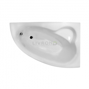 Ванна акрилова Besco NATALIA Premium 150х100 права (підголовник + ручки) без ніг та обудови