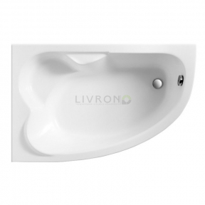 Акрилова ванна Polimat асиметрична Noel 140x80 L + ніжки 00852