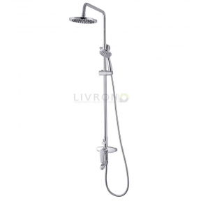 Душова система Witow T-10080 (Змішувач для ванни, Верхній і ручний душ)