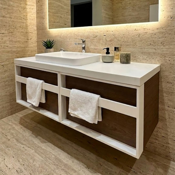 Тумба Fancy Marble Baho з умивальником Aino 550