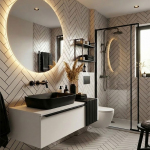 Тумба Fancy Marble Lipari-1 1100 зі стільницею під умивальник