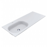 Раковина (умивальник) Miraggio Lake 1250 L глянцевий 8815428