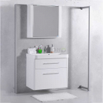 Комплект мебели Fancy Marble для ванной комнаты: тумба с умывальником Devon 800 и зеркальный шкафчик MC -
Carla 800