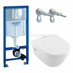 Комплект: Omnia Architecrura Унітаз 5684H101 подв. c сид. soft closing + Grohe Інсталяція 38721001