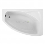 Акрилова ванна Polimat асиметрична Frida 140x90 R + ніжки 00758