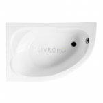 Акрилова ванна Polimat асиметрична Standard 130x85 L + ніжки 00350