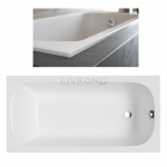 Акриловая ванна Polimat Classic Slim 120x70 + ножки