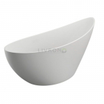 Акрилова ванна Polimat окремостояча Zoe 180x80 + ніжки + панель (біла) 00256