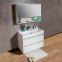 Комплект мебели Fancy Marble Sherman 1000: тумба с умывальником Signe, зеркальный шкафчик Okinava 1000